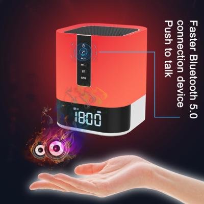 China MUSK Wireless Touch Lamp White Noise RGB Function Portable Alarm Clock Phone Light DY28S Digital with Speaker for sale