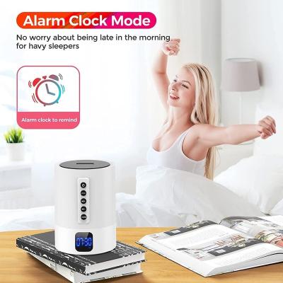 China Wireless Alarm Clock DY29S New Product Kids Ideas Bedside Touch RGB LED Night Lamp Portable Light Portable Alarm Clock With White Noise Speaker for sale