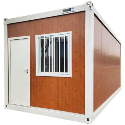 China Modern For Sale Mobile Portable Mobile Home Trailer China Supplier 20ft Flat Pack Prefab Container House Tiny Cabin For Office Living for sale