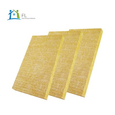 China 100 Kg/m3 Water/Industrial High Quality Fire/Sound Proof Basalt Construction Building Materials Rock Wool Mineral Wall Panel for sale