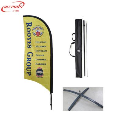 China Economy Carbon Sail Wind Banner FLYING Compound Flag With Spider Base And Water Bag for sale