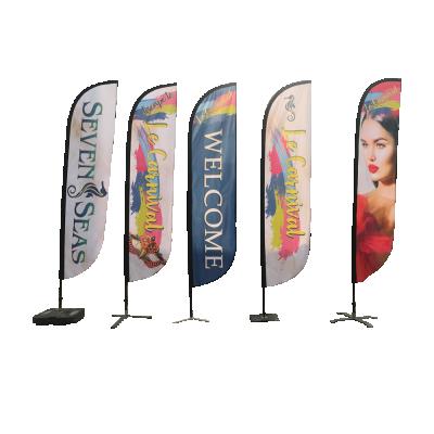 China FLY Advertising Flying Knife Flags Promotion Feather Flags Banner Feather Wind Flag for sale