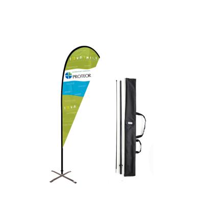 China Tear Ruffle Outdoor Promotion Banner and Flag for sale