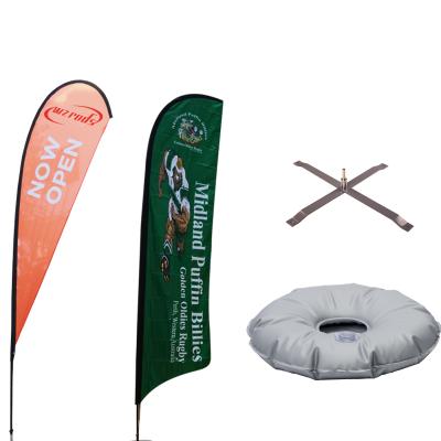 China Add Weight For Stand Base Weihai Wisezone Top Selling Outdoor 6L Saving PVC Water Bag Add On Water Weight Bag 6KG For Feather Flag Banner Pole for sale