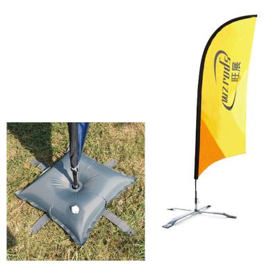 China Weihai Wisezone Pole FLYING Outdoor Stand With Low Cross Use Water Bag For Flag Banner Display Advertise for sale