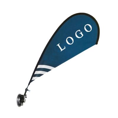 China FLYING Mini Teardrop Display Suction Cup Flag Stand for Advertising for sale