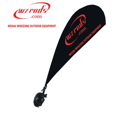 China Weihai WZRODS Mini Teardrop Flag Pole With Angle Adjustable Suction Cup Bottom For Advertising Car Use for sale