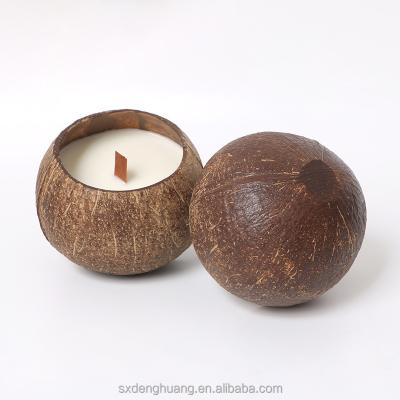 China Scented Coconut Shell Candle, Coconut Bowl Candle, Scented Nature Home Decor for sale