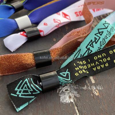 China 2023 Kofei Fashionable Custom Woven Wristbands for Festival and Event for sale