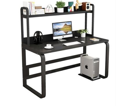 China (Size) Small Adjustable Modern Home Wooden Computer Desk Study Table Computer Desk With Shelf for sale