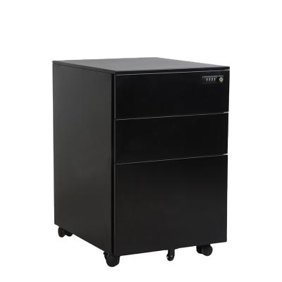 China New Moblie Office Design Office Furniture Filing Cabinet Modern Office 3 Drawer Cabinet Storage Under Desk for sale