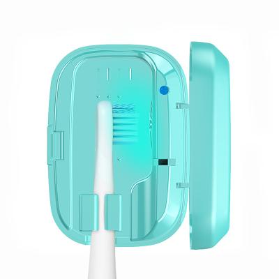 China Hot Selling Portable Toothbrush Sterilizer UV Light Amazon Oral Hygiene Toothbrush Disinfection Box Personal Care Toothbrush Sterilizer for sale