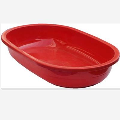 China Provide Red plastic Basin using aquatic product / Plastic rectangular Storage/Containers for sale