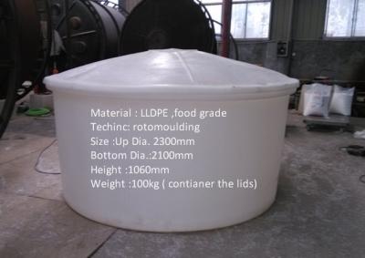 China 1000Lroto molded Plastic round water tank for sale