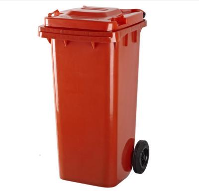 China 240L plastic waste bins garbage bin, trash can outdoor large dustbin for sale