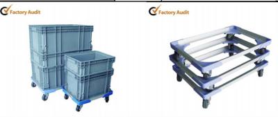 China logistics stackable plastic moving crates with lid for warehouse storage for sale