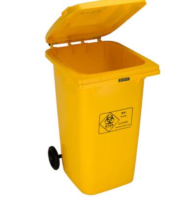 China 120 liter Medical plastic medical waste bin,Outdoor medical medical waste bin,Hospital med for sale