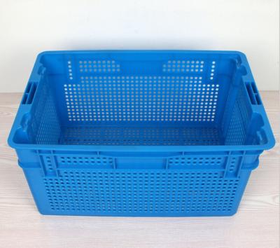 China Plastic Nestable and stackable mesh crate 630*420*315 mm for sale