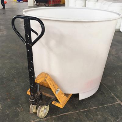 China 1000kg loading capacity Rotomoulding Round Plastic pallet bins tank pallet container for sale