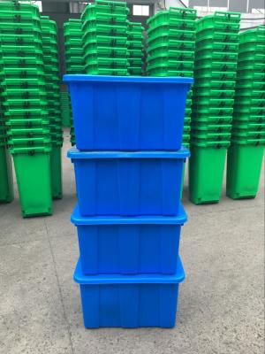 China Plastics 90ltr Stackable and  Nestable  plastic Crates HDPE tanks with cover for sale