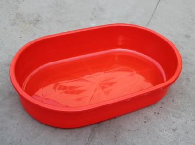 China Offer Red plastic Basin using aquatic product / Plastic long oval Storage/Containers for sale