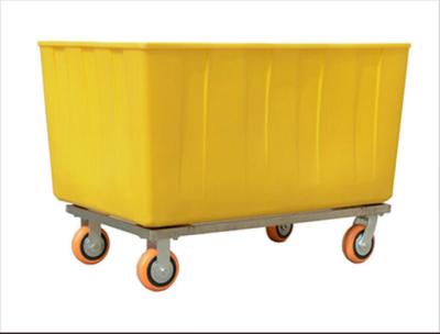 China Heavy Duty PLASTIC BOX INSIDE THE TROLLEY ( use in textile industry ) for sale