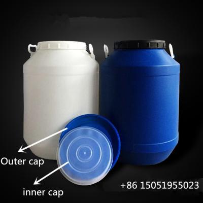 China HDPE round shape open top 25kg Plastic detergent container for detergenting for sale