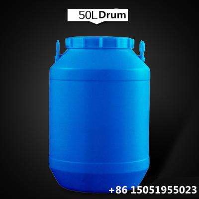 China 50kg Plastic containers for storing water, made of 100% polyethylene material, blue or black and in cylindrical form.  for sale