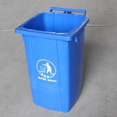 China 50L Waste can container with the rack and 4 wheels for household in China plastic bins factory for sale