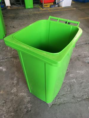 China G240 Liter Customized Green color Forklift Truck Design HDPE Trailer Wheelie Bin Emptier for Forklifts for sale