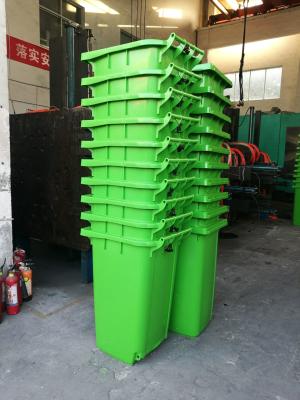 China 240 liter pure HDPE dustbin compost bin publis trash can or plastic garbage for sale