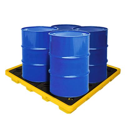 China EPA Standard PE Drum Spill Containment Pallet, Oil Spill Tray 1300*1300*150 mm for sale