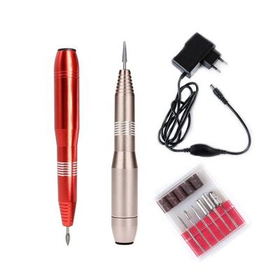 China Professional Micromotor Pedicure Pedicure Manicure Nail Drill Portable Electric Polishing Machine with Drill Bit for sale