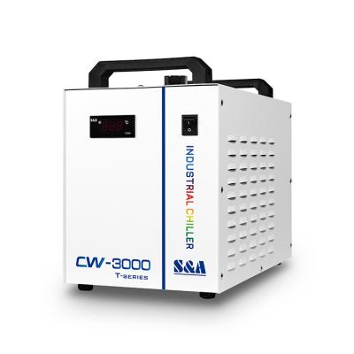 China Factory S&A CW-3000DG 110V Mini Air Cooled CO2 Laser Passive Cooling Industrial Portable Refrigerator for sale