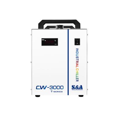 China Factory S&A CW-3000TK Coolers 0.11kW Mini Air Cooled CO2 Laser Portable Industrial Refrigerator for Laser for sale