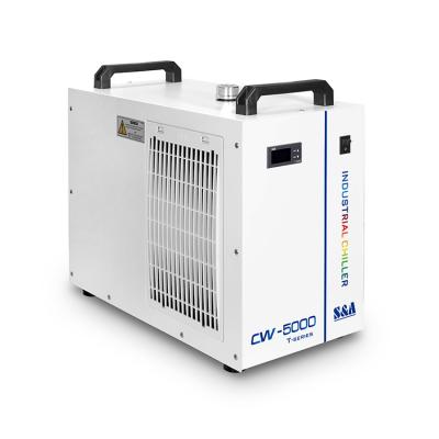 China Factory S&A 110V 0.43 KW Portable Air Cooled Industrial CO2 Laser Chiller CW-5000DG for sale