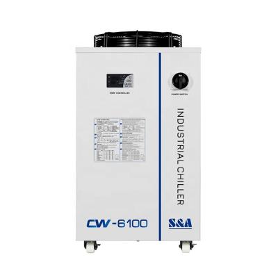 China Factory S&A CW-6100AI Eco-friendly Cooling Machine 220V 4.24kW CO2 Laser Chiller For Laser Tube for sale