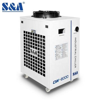 China Factory S&A Cooling Cooling Equipment CW-6000DH 3.45kW Capacity Air CO2 Laser Cool Chiller for sale