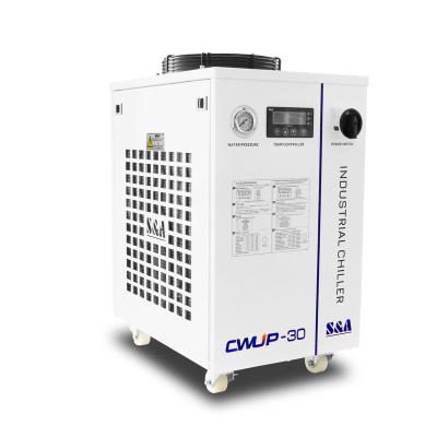 China S&A Factory CWUP-30 2.47 KW Small Portable Ice Industrial Water Chiller for High Speed ​​Laser for sale