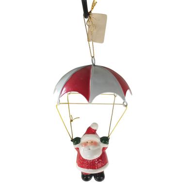 China Santa Claus New Design Ceramic Hanging Ball Baubles, Dolomite Santa Claus Christmas Tree Ornament For Sale for sale