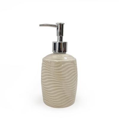 China Wholesale Cheap Countertop Foam Soap Dispenser Ceramic Liquid Manual Lotion Soap Dispenser Bottle for sale