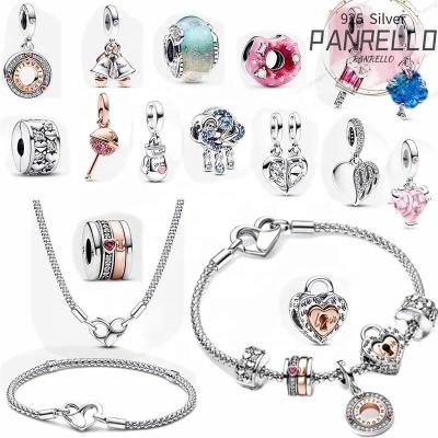 China FASHIONABLE pandroasrt 925 silver jewelry transfer see cardio padlock charm 782505C00 bracelet necklace wholesale for sale