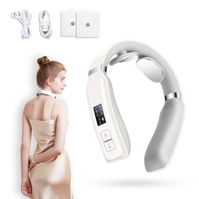 China Comfortable Neck Massager Relaxation Household Health Care Electric Pulse Gears Muscle Pain Relief for sale