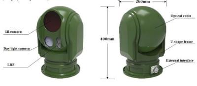 China 640*512 High Precision EO/IR Ship Borne System For Public Security Maritime Surveillance for sale