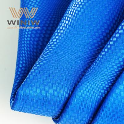 China 1.4mm Blauwe PU gecoate lederen schoenen van micro vezels Te koop