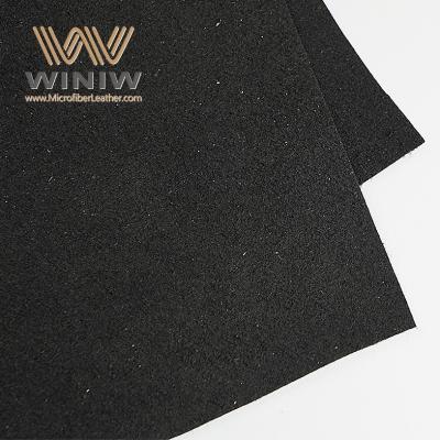 China Schwarze Mikrofaser Suede Vegan Leder Ultra Suede Falsch Suede Leder Material für Handschuhe zu verkaufen