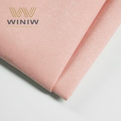 Cina 0.4mm Rosa Micro Suede Sintetico Suede Pelle Vegana Gioielleria Scatola Materiale di copertura in vendita