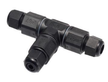 Китай Contact Resistance 20mΩ Black Waterproof Cable Connector Effective Protection продается