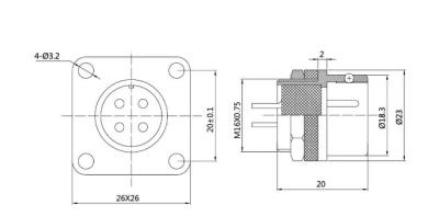 China Circular Servo Motor Connectors M10 12 18 16 2pin 3pin 4pin 5pin 7pin 9pin 12pin zu verkaufen