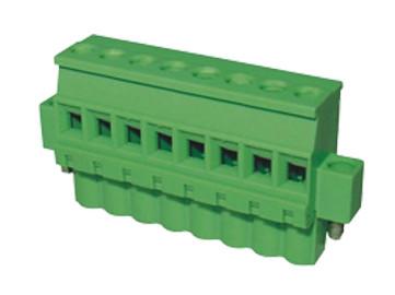 China 2p-24p PCB Plug In Terminal Block RD231AM-5. 0 5.08 PA66 green color pcb terminal blocks for sale